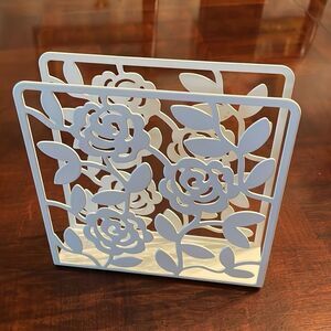 IKEA Metal Roses Napkin Holder New